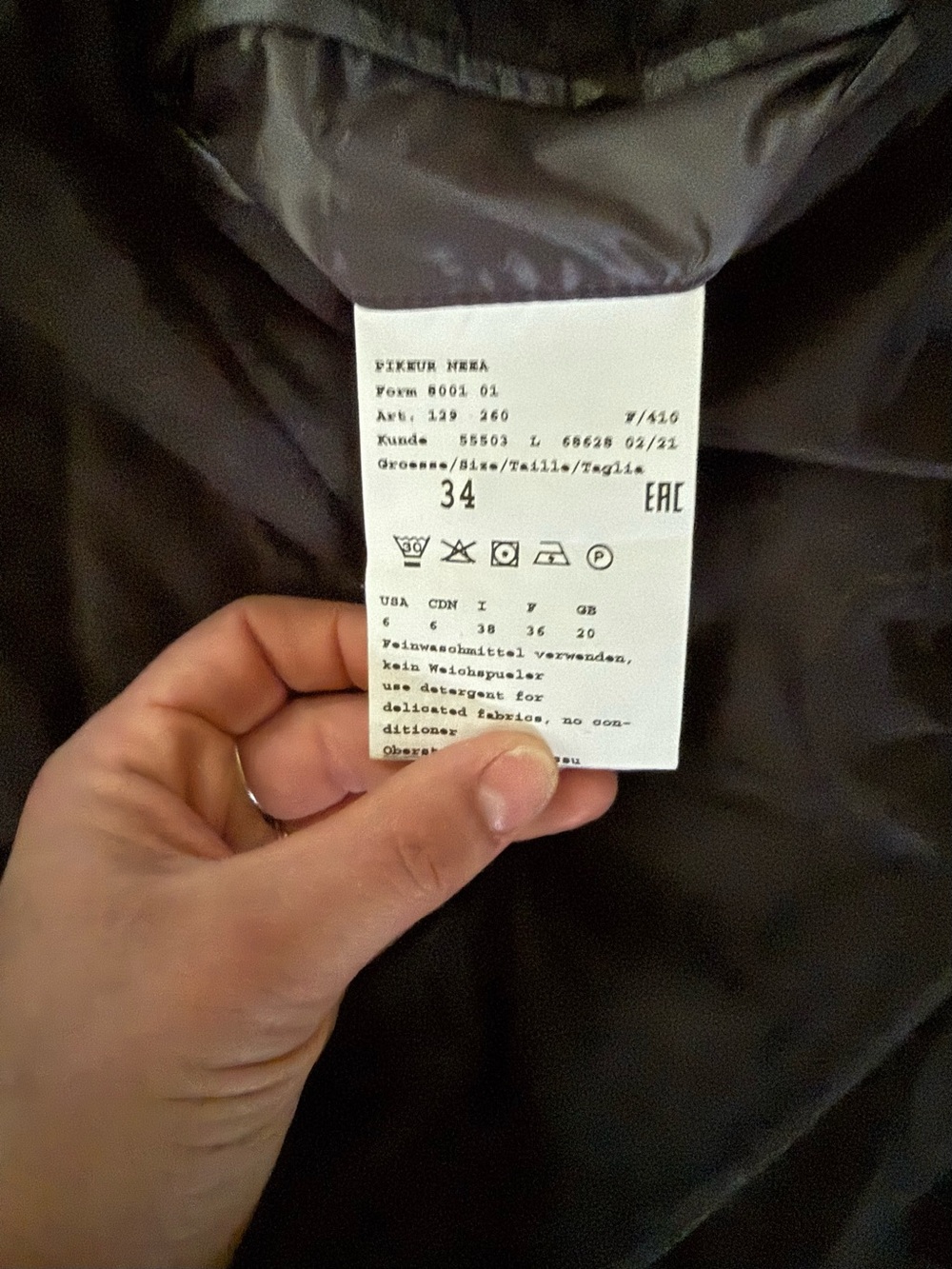 Pikeur Nera Women’s Quilted Hooded Vest Gray Sz 34/XS EUC - Picture 4 of 6
